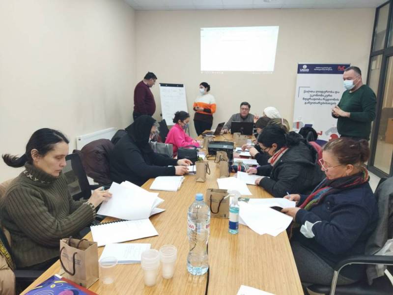 ფონდმა ,,აფხაზინტერკონტმა“ ცაგერის მუნიციპალიტეტში სამ დღიანი ტრენინგი გამართა